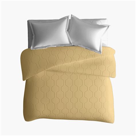 Buy PORTICO Shades Cotton Self Design 3Pcs Double Bed Cover Set from ...