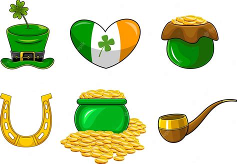 Premium Vector | St. Patrick's Day Symbols. Vector Hand Drawn ...