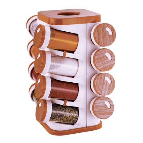 TRUEWARE Revolving Herbs and Spice Rack | 16 in 1 Masala Rack Set ...