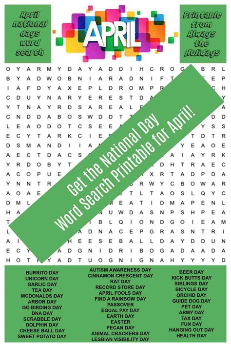April Fools Word Search