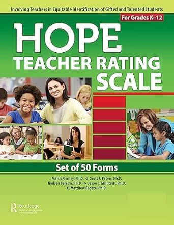 Buy HOPE Teacher Rating Scale Forms: Involving Teachers in Equitable ...