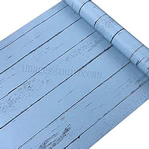 Buy Univocean Blue Wooden Strip Wallpaper, 3D PVC Self Adhesive ...