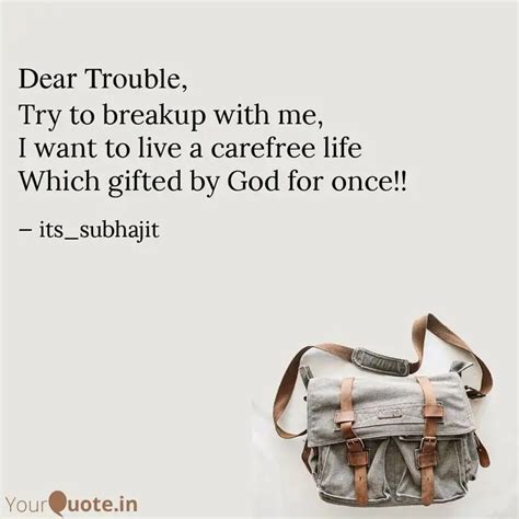 Try to breakup with me, I... | Quotes & Writings by SUBHAJIT PANDA ...