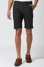 Buy Men Black Solid Casual Shorts Online - 639435 | Peter England