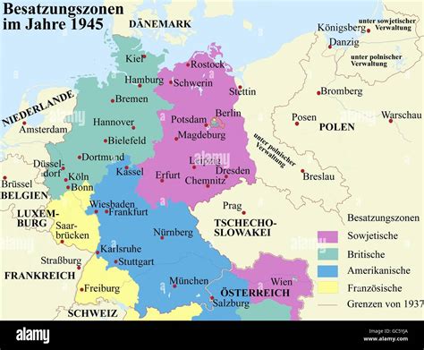 Europe 1945 map hi-res stock photography and images - Alamy