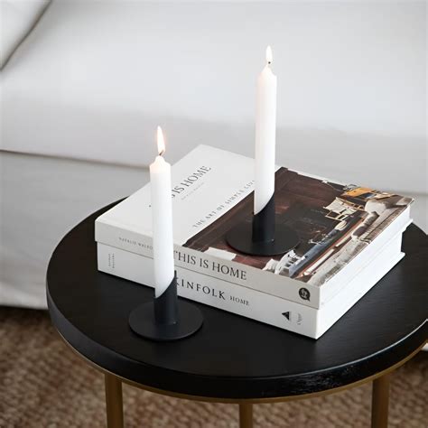 Buy Holy Grail Homes Oslo Candle Holder | Low-Level Taper Metal Candle ...