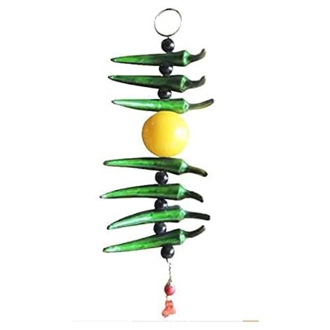 Buy laddugopal24x7Nimbu Mirchi Buri Nazar Battu Evil Eye Décor |Buri ...