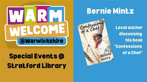 Author Event - Bernie Mintz (Warm Welcome Special) @ Stratford Library ...