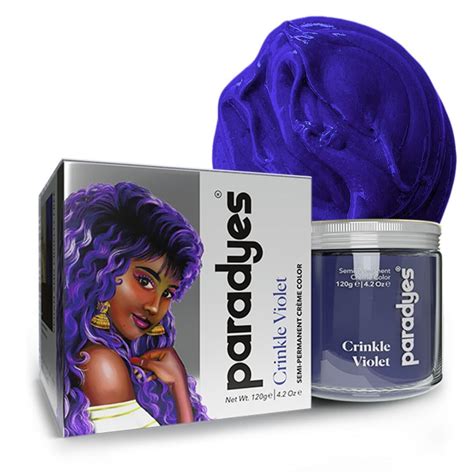 Paradyes Semi-Permanent Crinkle Violet Hair Colour | Conditioner-Based ...