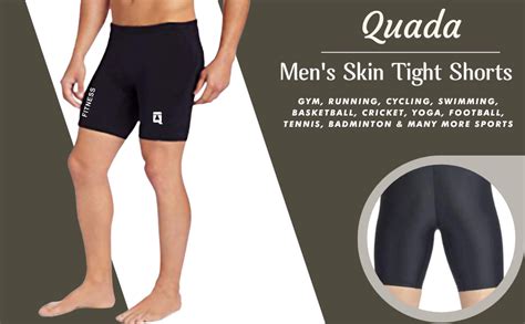 Quada Compression Men's Skin Tight Shorts for Gym, Running, Cycling ...