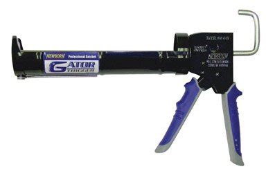 Newborn Pro Super Ratchet Rod Caulk Gun with Gator Trigger Comfort Grip ...