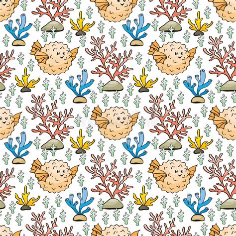 Puffer Fish Pattern 的图像结果