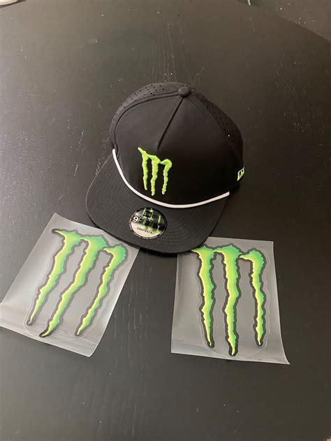 Monster Energy New Era Pro Hat With 2 Sponsor Stickers - Etsy