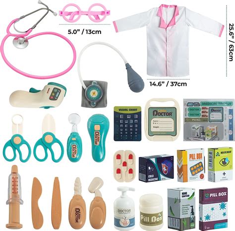 Buy Doctor Kit for Toddlers 3-5 Years Old - Realistic Medical Cart with ...