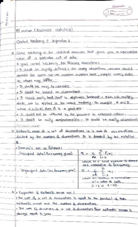 Stats PART (I) - DETAILED NOTES - |PS ma'an CBusinesS saisics) Cenaal ...