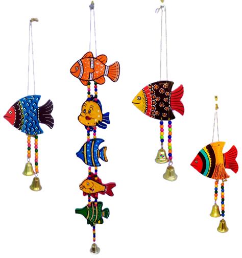 Buy DRAVY HANDICRAFTS Hanging Fish Main Door Latkan Toran for Pooja ...