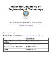 Image result for Helical Spring Test