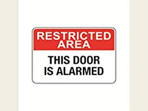 INSHOPFITTING SIGN BOARD RESTRICTED THIS DOOR IS ...