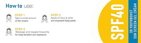 VLCC 3D Youth Boost Sunscreen Gel Creme, SPF40 PA +++, 100g + 25% Extra ...