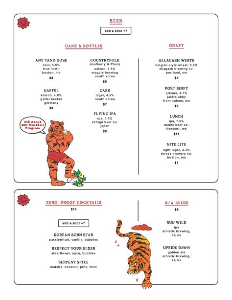 Seaport Boston Menu! — Nowon