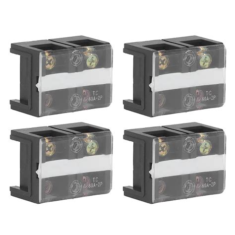 Dual Row Covered Terminal Strip, Brass Professional 600V 60A Wire ...