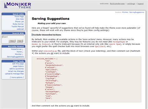 ThemeMarket/Moniker - MoinMoin