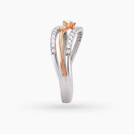 Quirky Swirling Diamond Ring