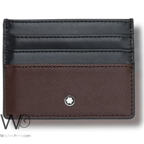 Mont blanc Holder Card Brown Wallet For Men | Watches Prime