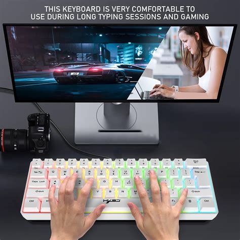 Buy Gaming Keyboard and Mouse Combo,61 Keys Compact RGB Backlit ...
