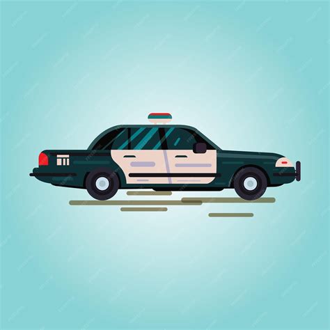 Un coche de policía con la palabra NYC en el frente. | Vector Premium