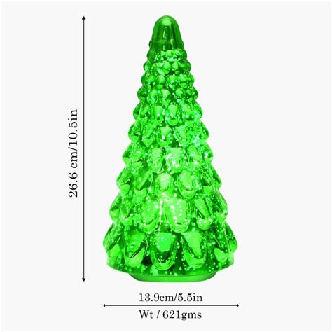 Buy HOMESAKE Glass Christmas Tree Table Top Light from Homesake at just ...