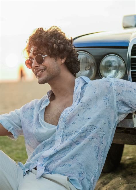 Marble Printed Men's Half Sleeve Shirt : Blue-Lilac – Mod Maven