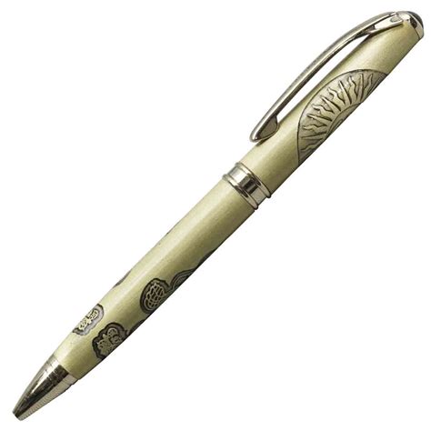 Submarine Lord Ganesha Golden Color Twist Ball Pen SKU 19408