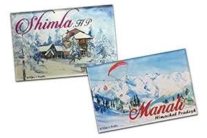 Buy Klay N Krafts Shimla & Manali; Himachal Fridge Magnet (Multicolour ...