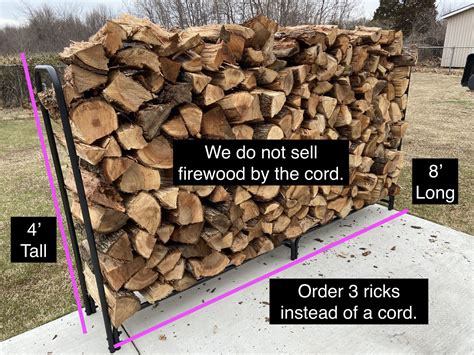What is a rick of firewood? | Firewood King Tulsa
