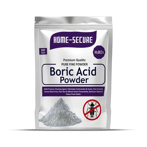 Home-Secure Boric Acid Powder for Cockroaches, Ant Repellent, Bed Bugs ...
