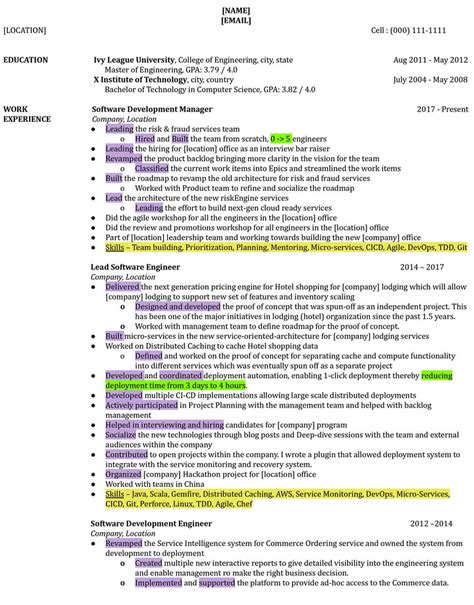 Image result for Tech Resume Example