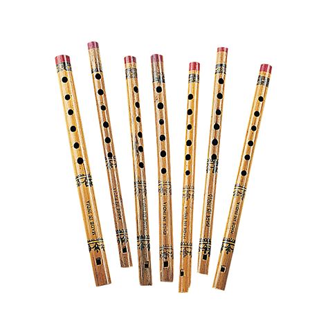 Fun Express Bamboo Flower Print Flute Colorful Flutes for Classroom ...
