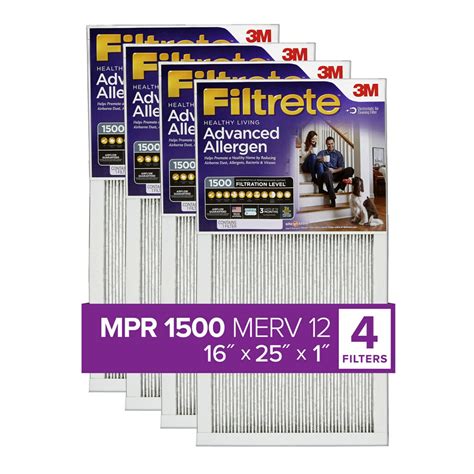 Filtrete by 3M, 16x25x1, MERV 12, Advanced Allergen India | Ubuy