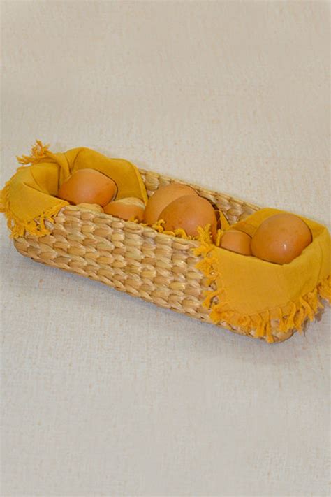 Water Hyacinth Bread & Utility Basket Natural (Small) – Dharini