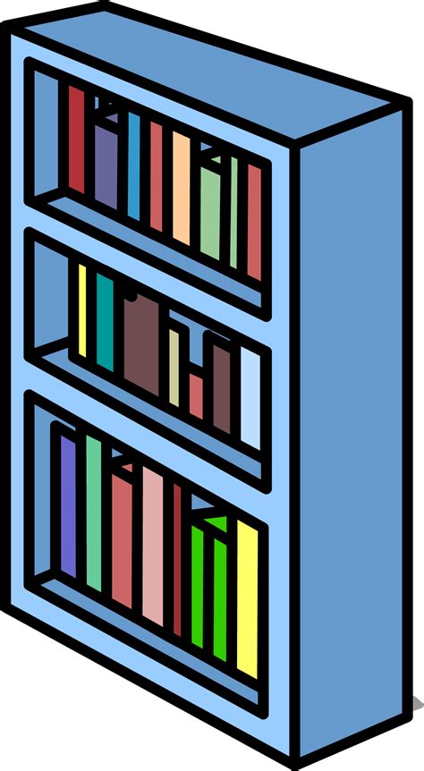 Bookshelf Clipart | Free download on ClipArtMag