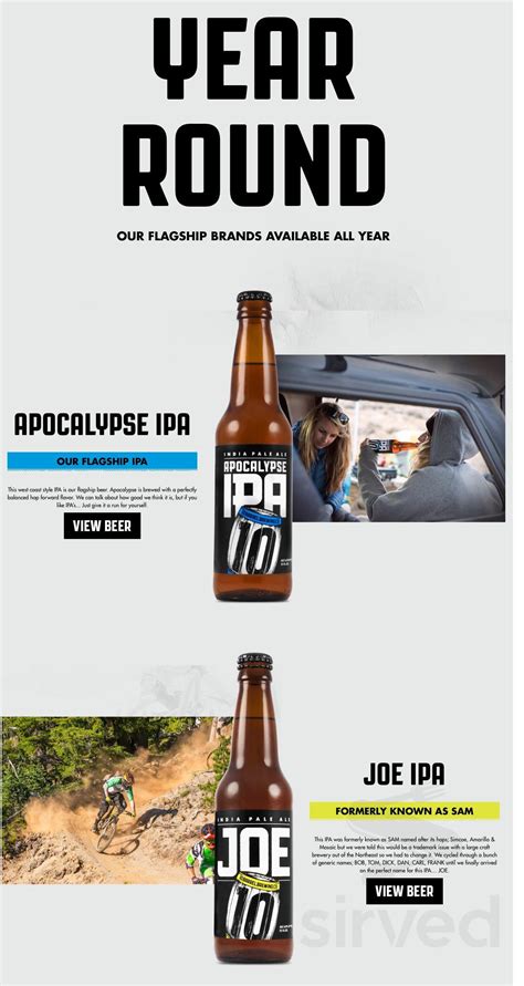 10 Barrel Brewing Portland menus in Portland, Oregon, United States