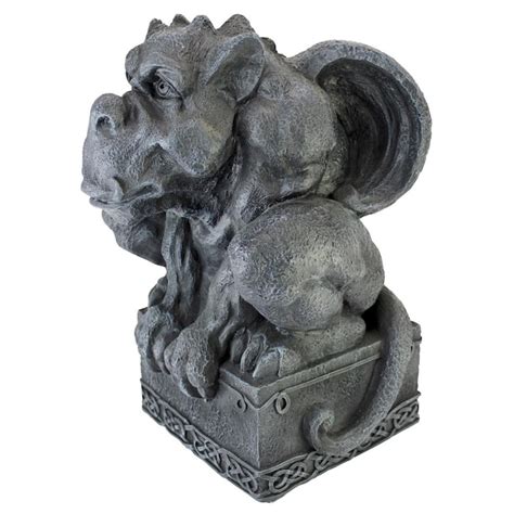 Design Toscano 12.5-in H x 8.5-in W Green Gargoyle Garden Statue at ...
