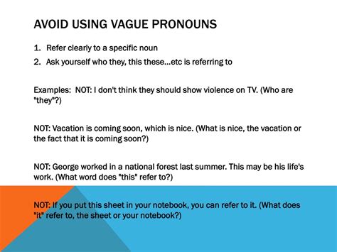 PPT - Vague Pronoun Reference PowerPoint Presentation, free download ...