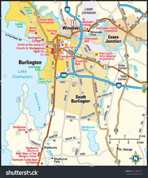 Map Of Downtown Burlington Vt