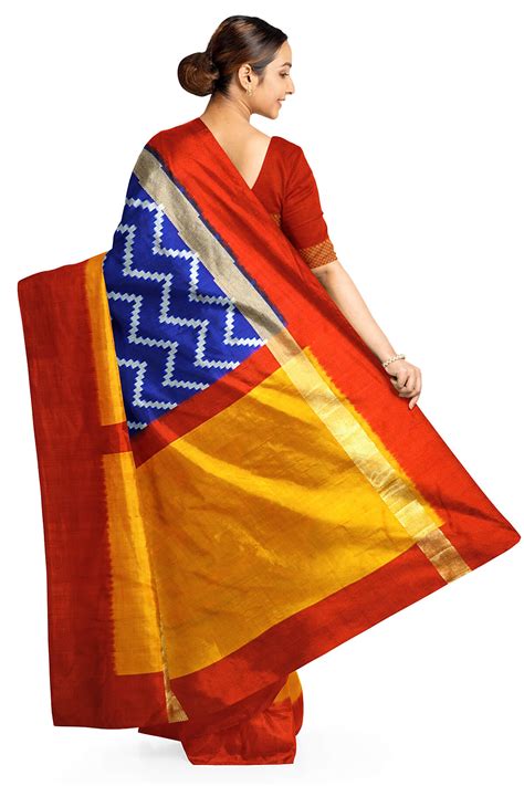 Ikkat silk sarees