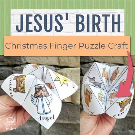 Actividad de manualidades bíblicas sobre el nacimiento de Jesús, manualidad de la escuela ...