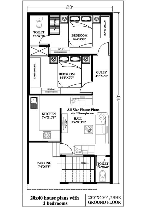 Best 20X40 House Plan References - House Floor Plans