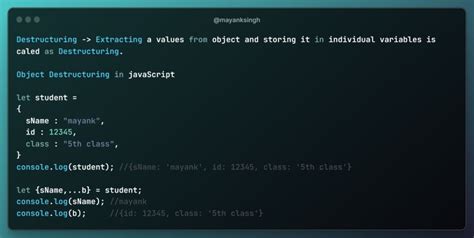Image result for Define Destructuring Array