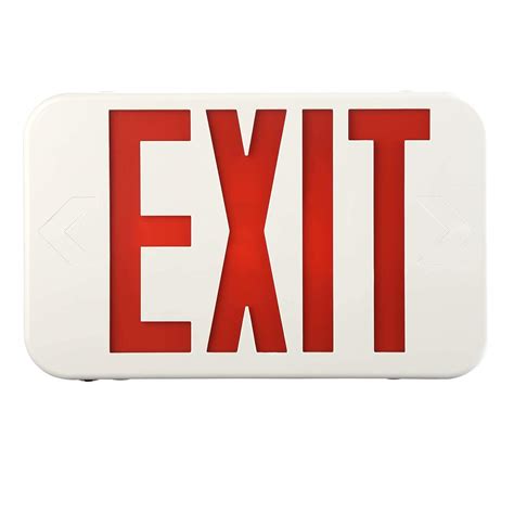Buy SPECTSUN 1 PACK LED Exit Sign with Battery Backup, Red Exit Light ...